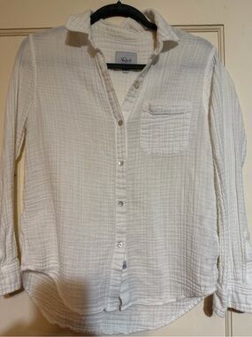Rails Off-White Gauze Button Shirt